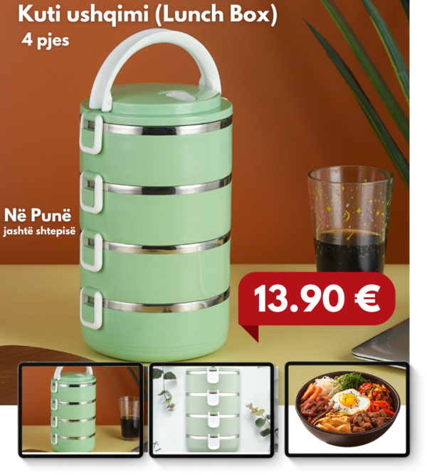 Kuti Ushqimi Lunch box 4 pjese