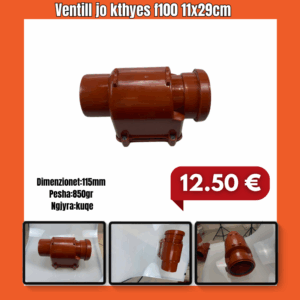 Ventill jo kthyes f100 11x29cm 850gr