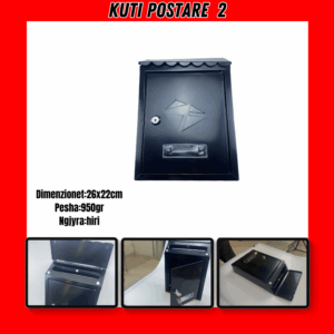 Kuti Postare 26x22cm Ngjyrë e Zezë