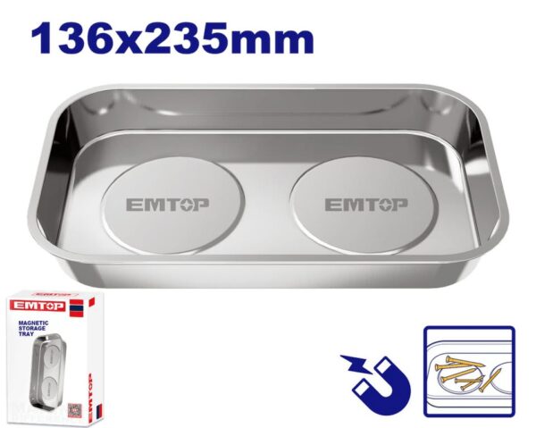 Tabakë Magnetike EMTOP prej Çeliku Inoks EMMC3002