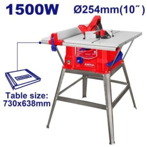Sharrë rrethore tavoline 1500W 10" (73x64cm) + Aksesorë – EMTOP EMSW150078