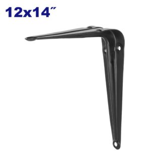 El Kllapë metalike këndore për rafte, ngjyrë e zezë – EMTOP 300x350mm (EMZJ3312)