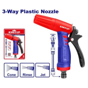 Pistoletë Ujitëse me 3 Funksione – Emtop ESNE10301