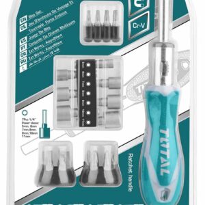 TOTAL SET KACAVIDA ME RATCHET 24 COPË (TACSD30246)