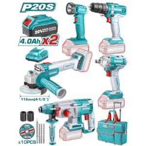 Set industrial me 5 pajisje me bateri Lithium-Ion (TCKLI2019)