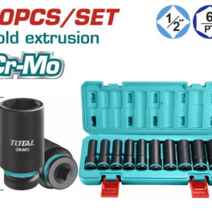 TOTAL SET GIDORE 1/2" DEEP IMPACT 10 COPE (THKISD12102L) Përmasat: 10-12