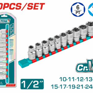 SET GIDORE 1/2" gjithsej 10 copë – 24 mm (THT121101)