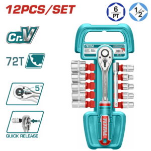 TOTAL SET GIDORE 1/2" 12 copë (THT141121)