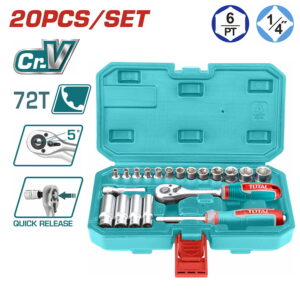TOTAL SET GIDORE 20 COPË 1/4" (THT141201)