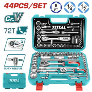 TOTAL SET GIDORE 1/4" & 1/2" 44 copë (THT421441)