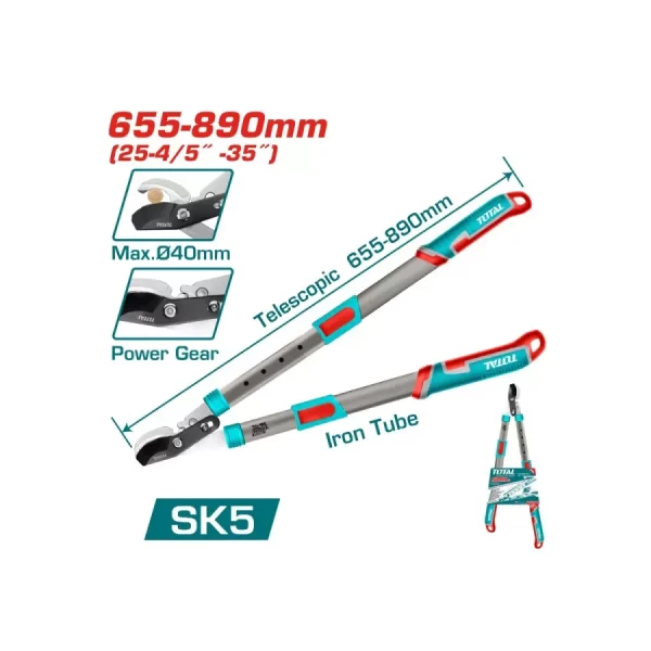 TOTAL GËRSHER TELESKOPIKE PËR PRERJE DEGËSH 650–850mm (THTS1527416)