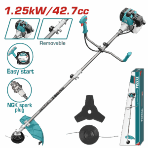 TOTAL TRIMER DHE PRERËSE BARISHTESH ME BENZINË 1.25kW / 42.7cc (TP5434421)