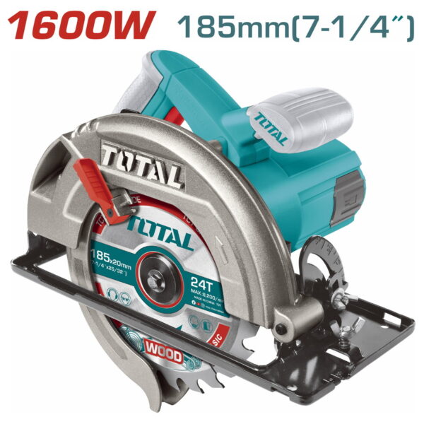 TOTAL SHARRË RRETHORE 1.600W – 185mm (TS1161856)