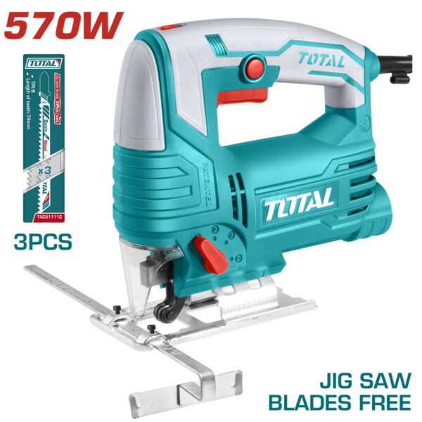 TOTAL SHARRË VIBRUESE ME LAZER 570W (TS206656)