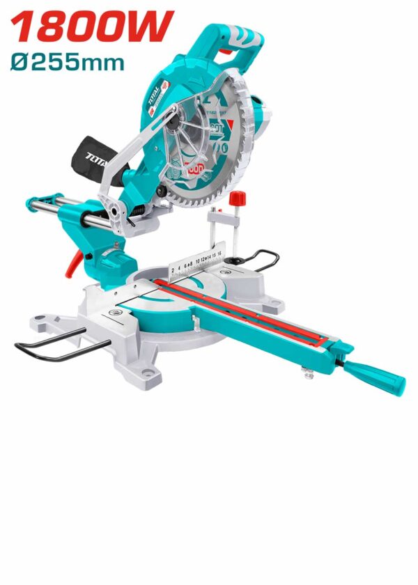 TOTAL SHARRË KAMPASH ME RRËSHQITJE 1.800W – 255mm (TS421825517)